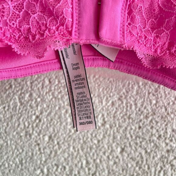 Victoria’s Secret Dream Angels Wicked Wireless Push-up Bra Size 36D Lace - Picture 5 of 5